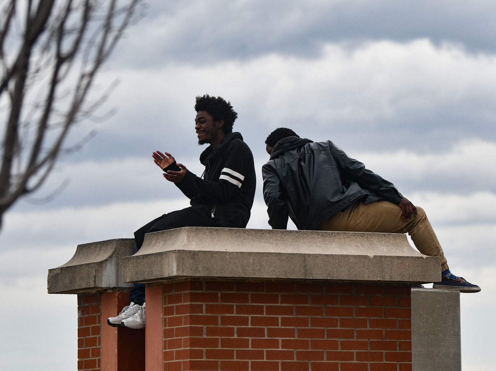 Locals enjoying spring-like weather
